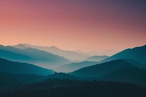 colorful mountain landscape photo