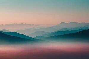 vistoso montaña paisaje foto