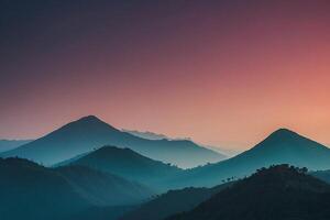 colorful mountain landscape photo