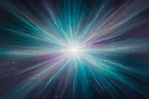 a painting of a star burst in space photo