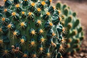 cactus plants in the desert photo