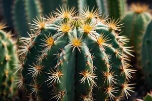 cactus plants in the desert photo