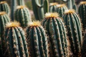 un cactus planta es mostrado en un Desierto ambiente foto