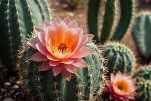 a cactus plant is shown in a desert environment photo