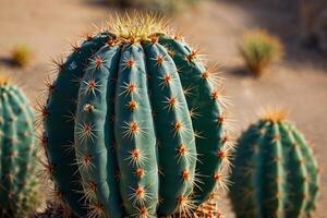 a cactus plant is shown in a desert environment photo