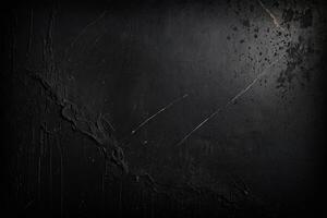 a black wall with a crack in it photo
