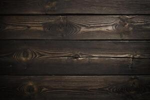 AI generated dark wood texture background photo