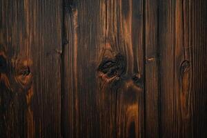 AI generated dark wood texture background photo