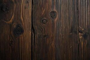 ai generado de madera antecedentes o textura. antiguo madera con nudos y uña agujeros foto