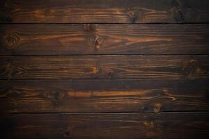 AI generated Wooden background or texture. Old wood with knots and nail holes. photo