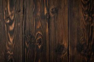 AI generated Wooden background or texture. Old wood with knots and nail holes. photo