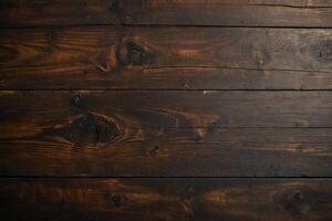 AI generated Wooden background or texture. Old wood with knots and nail holes. photo