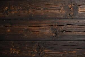 AI generated Wooden background or texture. Old wood with knots and nail holes. photo