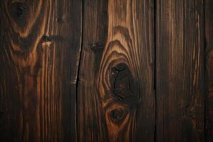 ai generado de madera antecedentes o textura. antiguo madera con nudos y uña agujeros foto