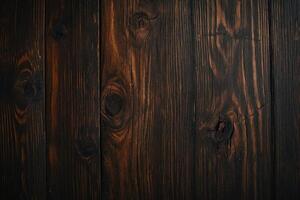 AI generated Wooden background or texture. Old wood with knots and nail holes. photo