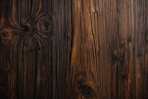 AI generated Wooden background or texture. Old wood with knots and nail holes. photo