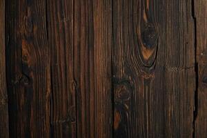 AI generated Wooden background or texture. Old wood with knots and nail holes. photo