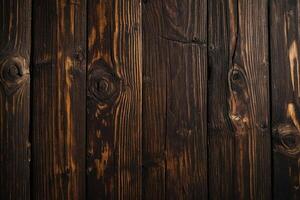 AI generated Old wooden background or texture. Close-up image of wooden surface. photo