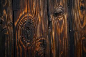 AI generated Old wooden background or texture. Close-up image of wooden surface. photo