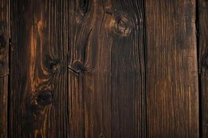 AI generated Old wooden background or texture. Close-up image of wooden surface. photo