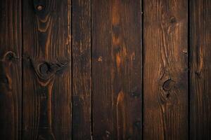 AI generated Old wooden background or texture. Close-up image of wooden surface. photo