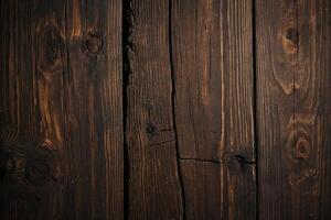 AI generated Old wooden background or texture. Dark wood texture with natural patterns. photo