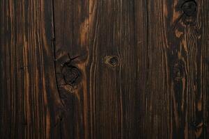 ai generado antiguo de madera antecedentes o textura. oscuro madera textura con natural patrones. foto