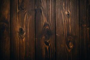 AI generated Old wooden background or texture. Dark wood texture with natural patterns. photo