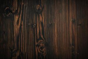 AI generated Old wooden background or texture. Dark wood texture with natural patterns. photo