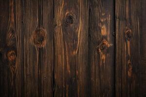 AI generated Old wooden background or texture. Dark wood texture with natural patterns. photo