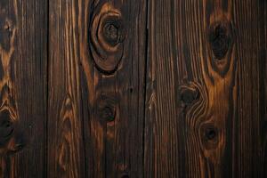 AI generated Old wooden background or texture. Dark wood texture with natural patterns. photo