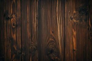 AI generated Old wooden background or texture. Dark wood texture with natural patterns. photo