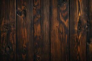 AI generated Old wooden background or texture. Dark wood texture with natural patterns. photo