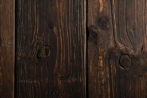 AI generated Old wood texture background. Floor surface. Dark wood texture background. photo