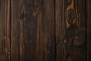 AI generated Old wood texture background. Floor surface. Dark wood texture background. photo