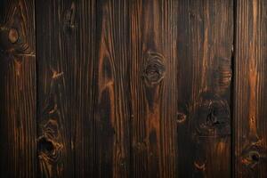 AI generated Old wood texture background. Floor surface. Dark wood texture background. photo