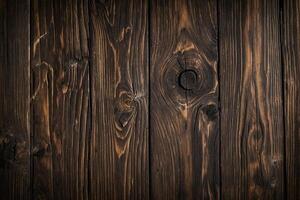 AI generated Old wood texture background. Floor surface. Dark wood texture background. photo