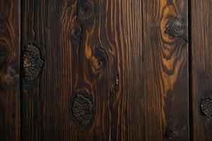 AI generated Old wooden background or texture. Close up of brown wooden wall. photo