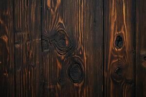 ai generado antiguo de madera antecedentes o textura. cerca arriba de marrón de madera pared. foto