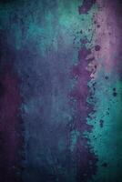 AI generated grunge background in purple light photo