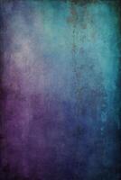 AI generated grunge background in purple light photo