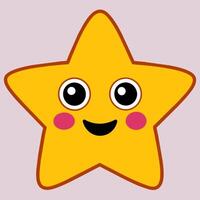 AI generated a cartoon star with big eyes and a smile photo