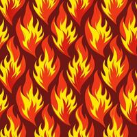 AI generated a seamless pattern of fire flames photo