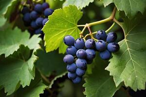 grapes on the vine photo