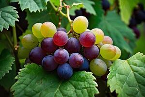 grapes on the vine photo