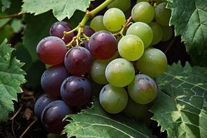 grapes on the vine photo