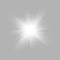 Light effect of lens flares vector