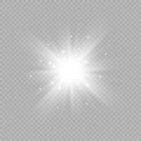 Light effect of lens flares vector