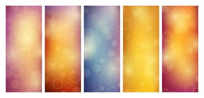 Abstract background with blur bokeh light effect vector