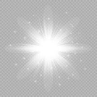 Light effect of lens flares vector